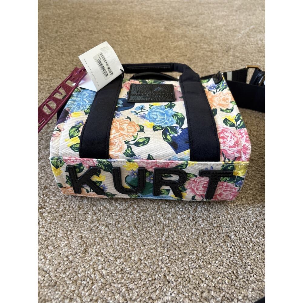 Kurt Geiger Southbank Floral Canvas Tote Small Multicolor Hand Bag Crossbody NWT - Picture 6 of 9